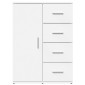 vidaXL Βοηθητικό Ντουλάπι Λευκό 59 x 39 x 80 εκ. Επεξεργασμένο Ξύλο