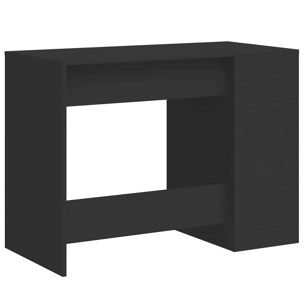 vidaXL Γραφείο Μαύρο 102x50x75 εκ. από Επεξεργασμένο Ξύλο