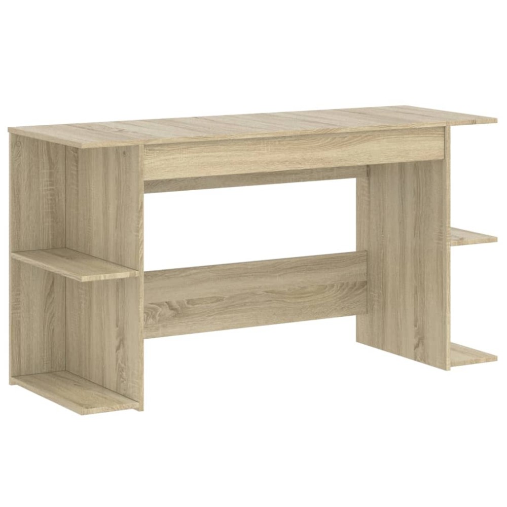 vidaXL Γραφείο Sonoma Δρυς 140 x 50 x 75 εκ. από Επεξεργασμένο Ξύλο