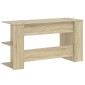 vidaXL Γραφείο Sonoma Δρυς 140 x 50 x 75 εκ. από Επεξεργασμένο Ξύλο