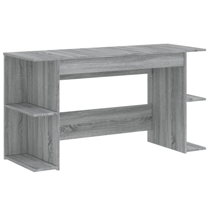 vidaXL Γραφείο Γκρι Sonoma 140 x 50 x 75 εκ. από Επεξεργασμένο Ξύλο
