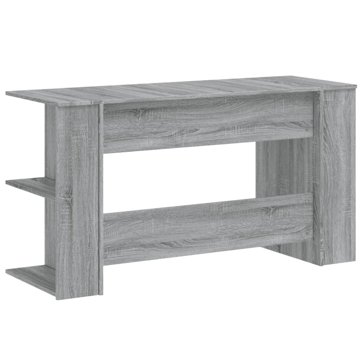 vidaXL Γραφείο Γκρι Sonoma 140 x 50 x 75 εκ. από Επεξεργασμένο Ξύλο