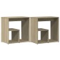 vidaXL Τραπέζια Βοηθητικά 2 τεμ Sonoma Δρυς 50x30x50 εκ. Επεξ. Ξύλο