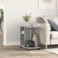 vidaXL Βοηθητικό Τραπέζι με Ρόδες Γκρι Σκυρ 50x30x55 εκ Επεξ. Ξύλο
