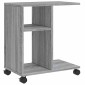 vidaXL Βοηθητικό Τραπέζι με Ρόδες Γκρι Sonoma 50x30x55 εκ Επεξ. Ξύλο