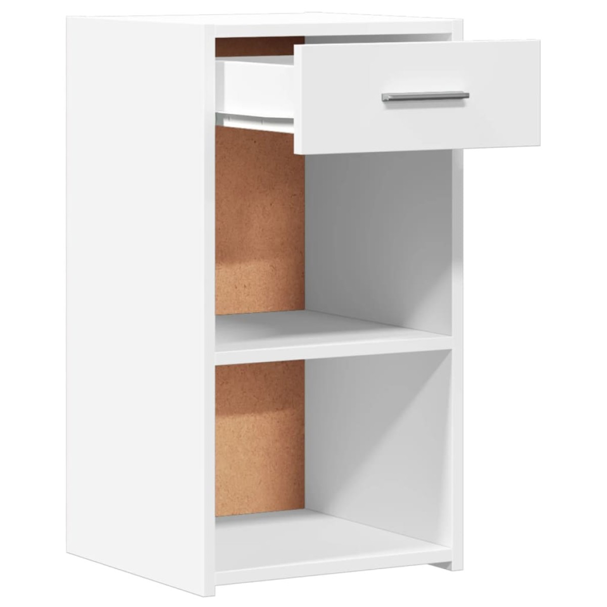 vidaXL Κομοδίνα 2 τεμ. Λευκά 35x34x65 εκ. από Επεξεργασμένο Ξύλο
