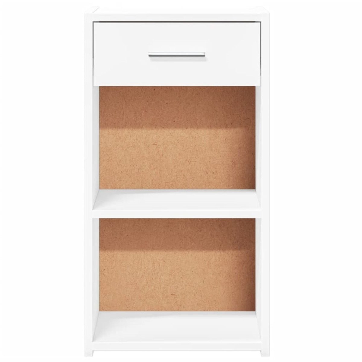 vidaXL Κομοδίνα 2 τεμ. Λευκά 35x34x65 εκ. από Επεξεργασμένο Ξύλο