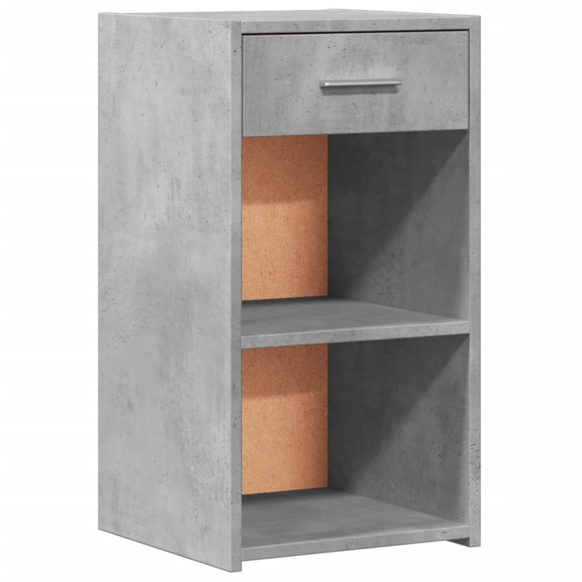 vidaXL Κομοδίνα 2 τεμ. Γκρι Σκυροδέμ. 35x34x65 από Επεξεργ. Ξύλο