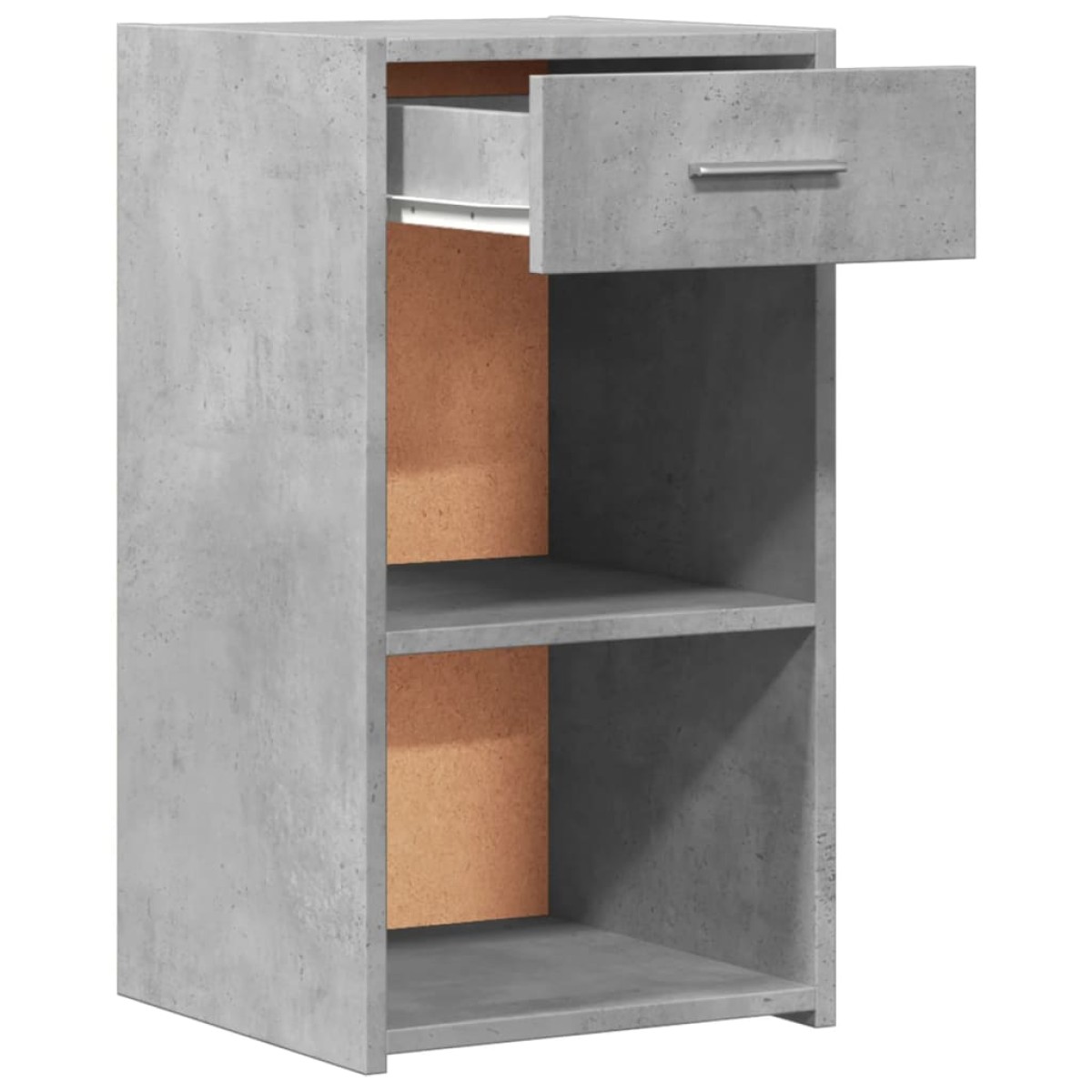 vidaXL Κομοδίνα 2 τεμ. Γκρι Σκυροδέμ. 35x34x65 από Επεξεργ. Ξύλο