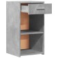 vidaXL Κομοδίνα 2 τεμ. Γκρι Σκυροδέμ. 35x34x65 από Επεξεργ. Ξύλο