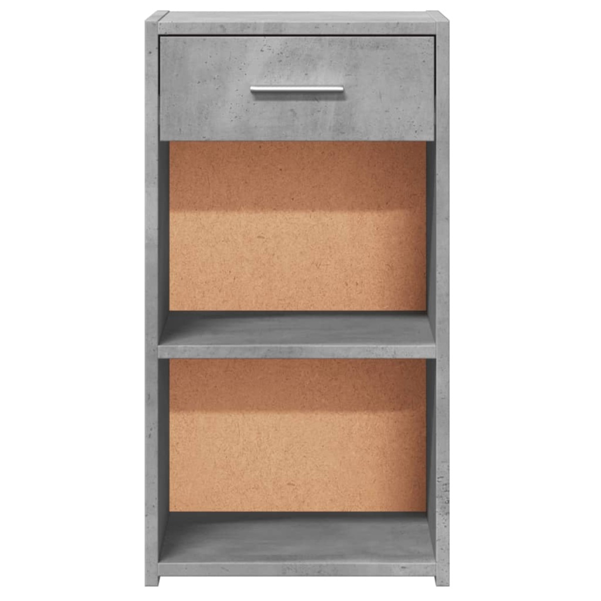 vidaXL Κομοδίνα 2 τεμ. Γκρι Σκυροδέμ. 35x34x65 από Επεξεργ. Ξύλο