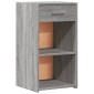 vidaXL Κομοδίνο Γκρι Sonoma 35x34x65 εκ. από Επεξεργασμένο Ξύλο