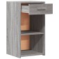 vidaXL Κομοδίνο Γκρι Sonoma 35x34x65 εκ. από Επεξεργασμένο Ξύλο