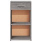 vidaXL Κομοδίνο Γκρι Sonoma 35x34x65 εκ. από Επεξεργασμένο Ξύλο