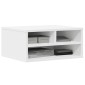 vidaXL Βάση Εκτυπωτή Λευκή 49 x 40 x 22,5 εκ. από Επεξεργασμένο Ξύλο