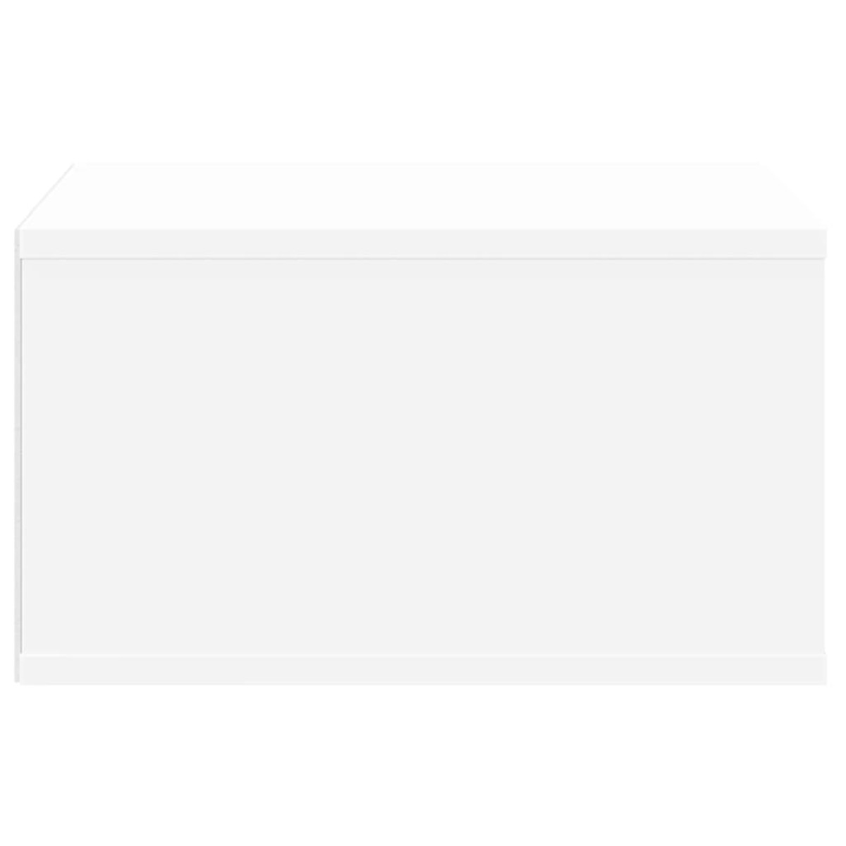 vidaXL Βάση Εκτυπωτή Λευκή 49 x 40 x 22,5 εκ. από Επεξεργασμένο Ξύλο