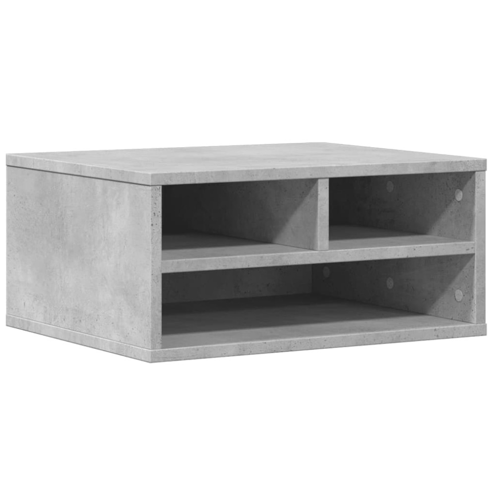 vidaXL Βάση Εκτυπωτή Γκρι Σκυρ. 49x40x22,5 εκ. από Επεξεργασμένο Ξύλο