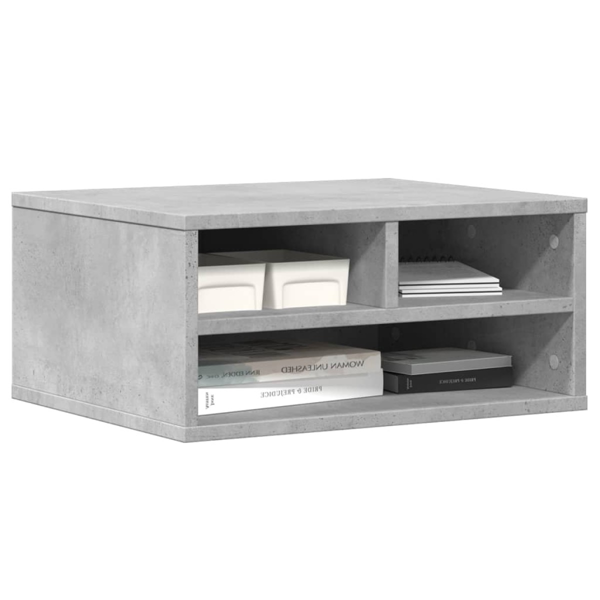 vidaXL Βάση Εκτυπωτή Γκρι Σκυρ. 49x40x22,5 εκ. από Επεξεργασμένο Ξύλο