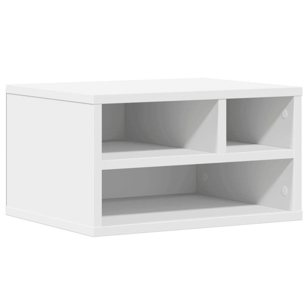 vidaXL Βάση Εκτυπωτή Λευκή 40x32x22,5 εκ. από Επεξεργασμένο Ξύλο