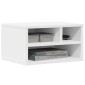 vidaXL Βάση Εκτυπωτή Λευκή 40x32x22,5 εκ. από Επεξεργασμένο Ξύλο