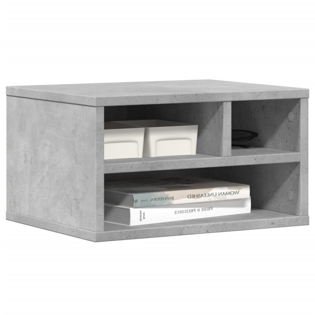 vidaXL Βάση Εκτυπωτή Γκρι Σκυρ. 40x32x22,5 εκ. από Επεξεργασμένο Ξύλο