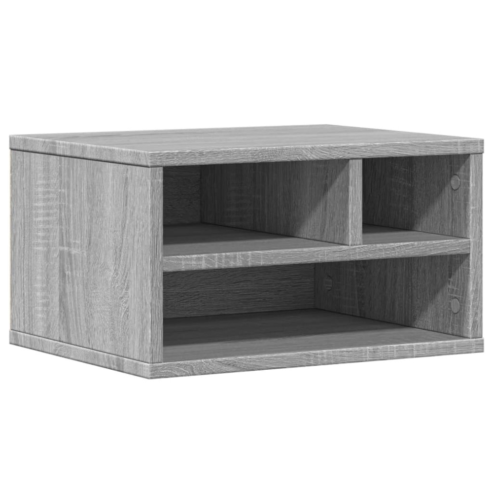 vidaXL Βάση Εκτυπωτή Γκρι Sonoma 40x32x22,5 εκ. από Επεξεργασμένο Ξύλο