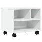 vidaXL Βάση Εκτυπωτή με Ρόδες Λευκή 41x32x34,5 εκ.