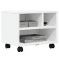 vidaXL Βάση Εκτυπωτή με Ρόδες Λευκή 41x32x34,5 εκ.