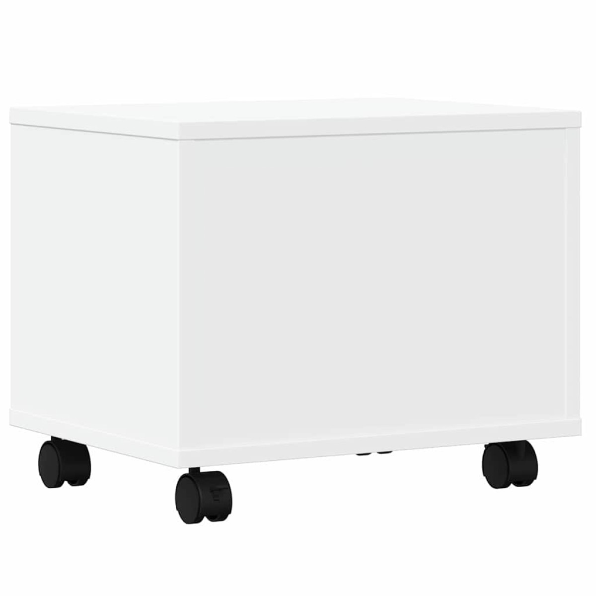 vidaXL Βάση Εκτυπωτή με Ρόδες Λευκή 41x32x34,5 εκ.