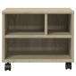 vidaXL Βάση Εκτυπωτή με Ρόδες Sonoma Δρυς 41x32x34,5 εκ.
