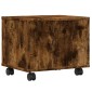 vidaXL Βάση Εκτυπωτή με Ρόδες Καπνιστή Δρυς 41x32x34,5 εκ.