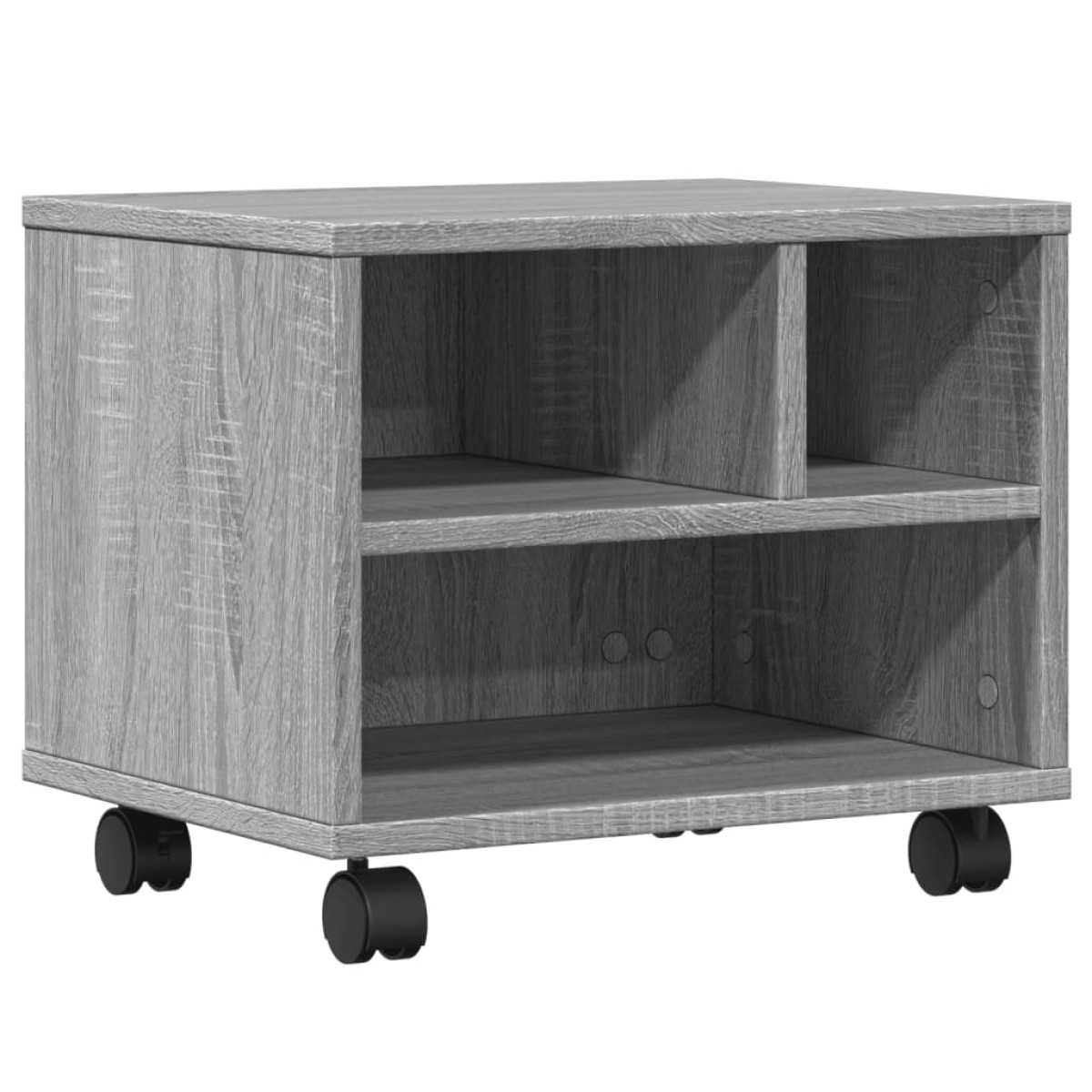 vidaXL Βάση Εκτυπωτή με Ρόδες Γκρι Sonoma 41x32x34,5 εκ.