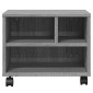 vidaXL Βάση Εκτυπωτή με Ρόδες Γκρι Sonoma 41x32x34,5 εκ.