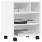 vidaXL Βάση Εκτυπωτή με Ρόδες Λευκή 41x32x48 εκ.