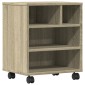 vidaXL Βάση Εκτυπωτή με Ρόδες Sonoma Δρυς 41 x 32 x 48 εκ.