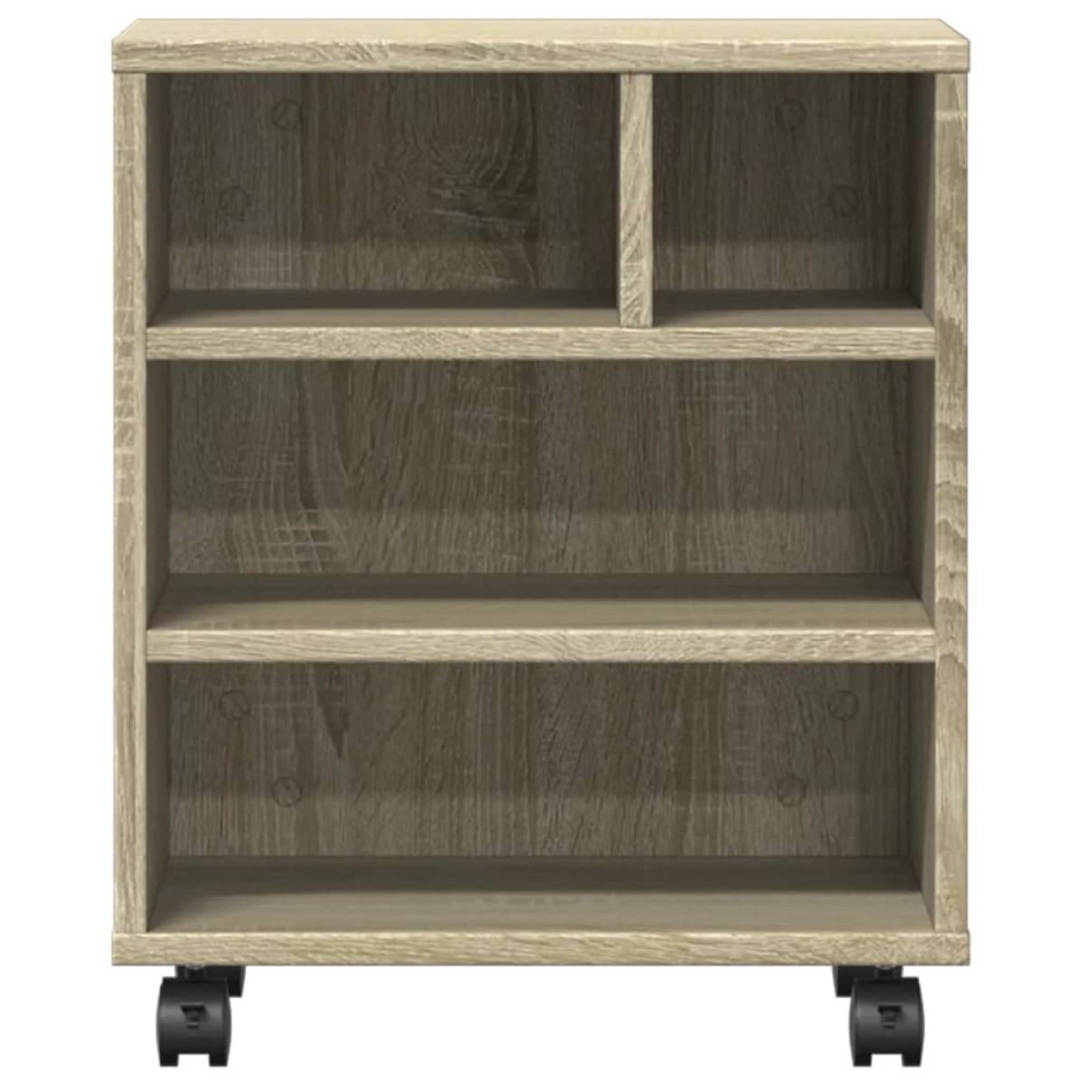 vidaXL Βάση Εκτυπωτή με Ρόδες Sonoma Δρυς 41 x 32 x 48 εκ.