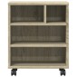vidaXL Βάση Εκτυπωτή με Ρόδες Sonoma Δρυς 41 x 32 x 48 εκ.