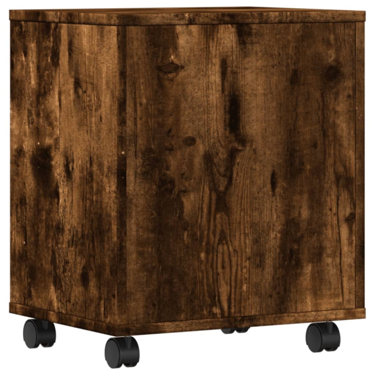 vidaXL Βάση Εκτυπωτή με Ρόδες Καπνιστή Δρυς 41 x 32 x 48 εκ.