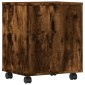 vidaXL Βάση Εκτυπωτή με Ρόδες Καπνιστή Δρυς 41 x 32 x 48 εκ.