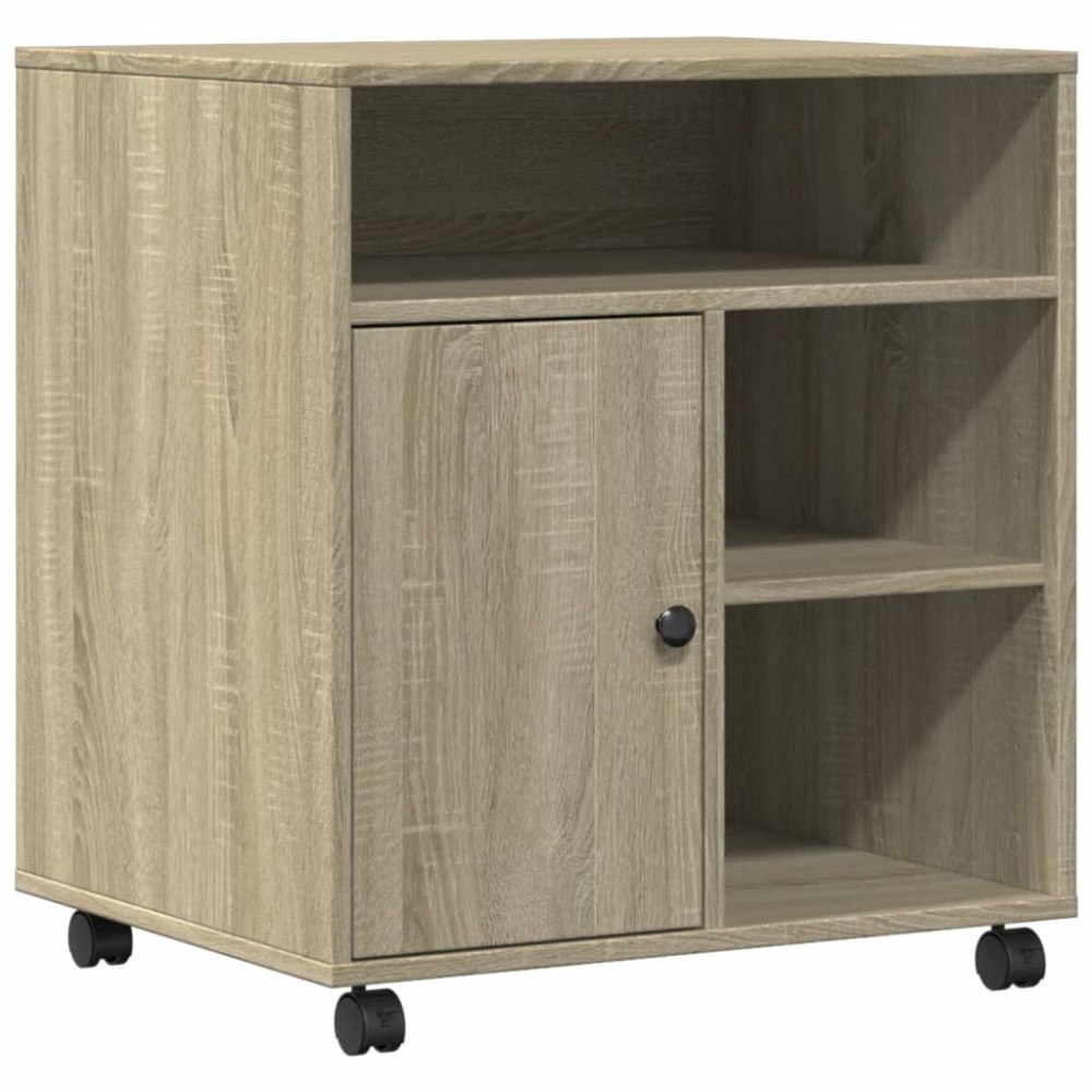 vidaXL Βάση Εκτυπωτή με Ρόδες Sonoma Δρυς 60x50x67 εκ.
