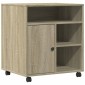 vidaXL Βάση Εκτυπωτή με Ρόδες Sonoma Δρυς 60x50x67 εκ.