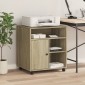 vidaXL Βάση Εκτυπωτή με Ρόδες Sonoma Δρυς 60x50x67 εκ.