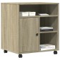 vidaXL Βάση Εκτυπωτή με Ρόδες Sonoma Δρυς 60x50x67 εκ.