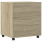 vidaXL Βάση Εκτυπωτή με Ρόδες Sonoma Δρυς 60x50x67 εκ.