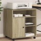 vidaXL Βάση Εκτυπωτή με Ρόδες Sonoma Δρυς 60x50x67 εκ.