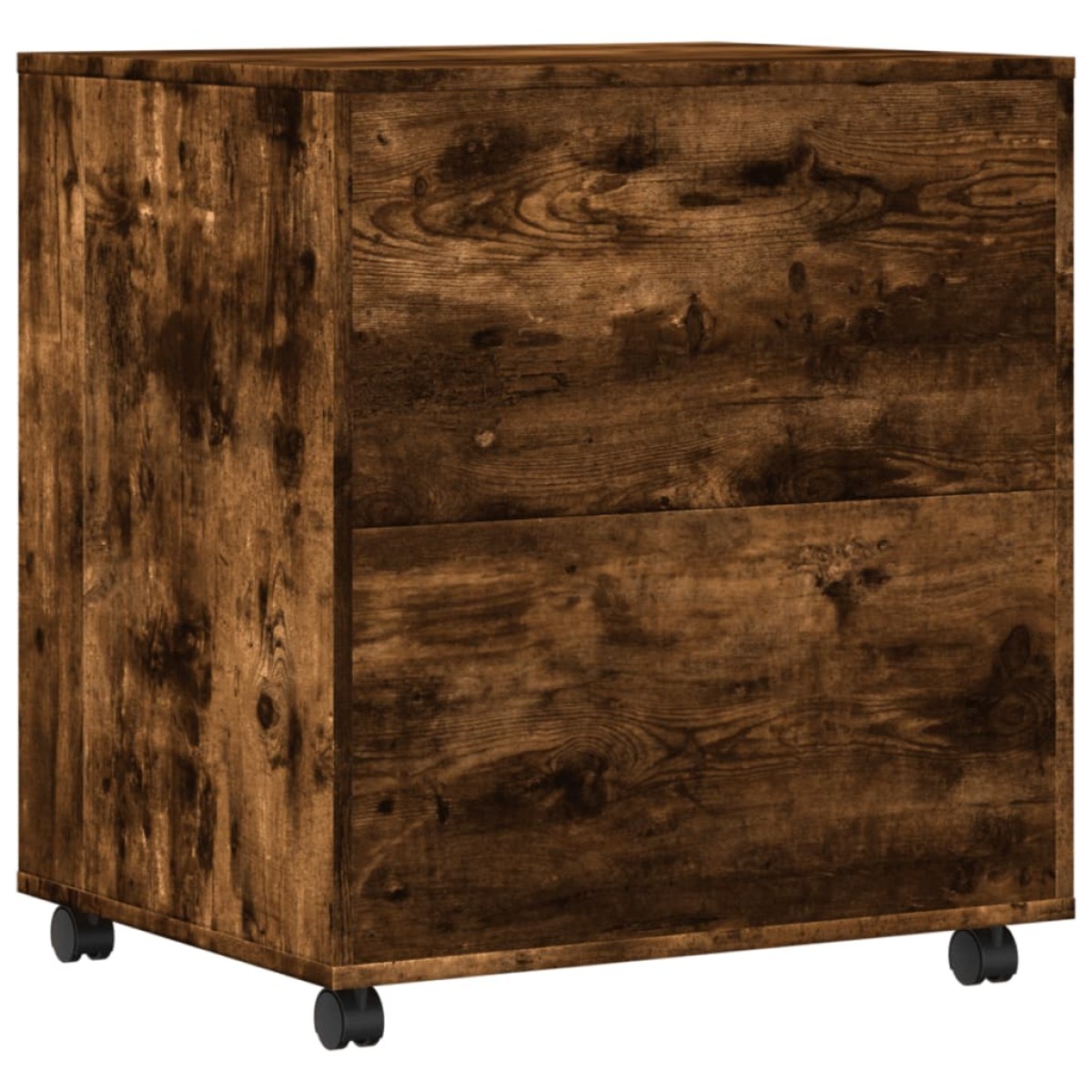 vidaXL Βάση Εκτυπωτή με Ρόδες Καπνιστή Δρυς 60x50x67 εκ.