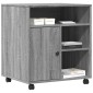 vidaXL Βάση Εκτυπωτή με Ρόδες Γκρι Sonoma 60x50x67 εκ.
