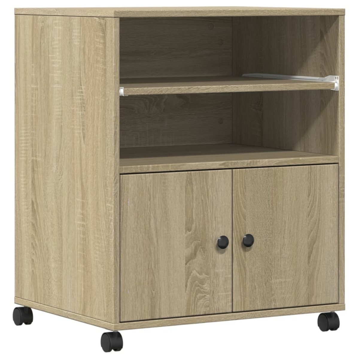 vidaXL Βάση Εκτυπωτή με Ρόδες Sonoma Δρυς 60x48x74 εκ.