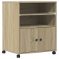 vidaXL Βάση Εκτυπωτή με Ρόδες Sonoma Δρυς 60x48x74 εκ.