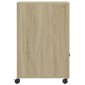 vidaXL Βάση Εκτυπωτή με Ρόδες Sonoma Δρυς 60x48x74 εκ.